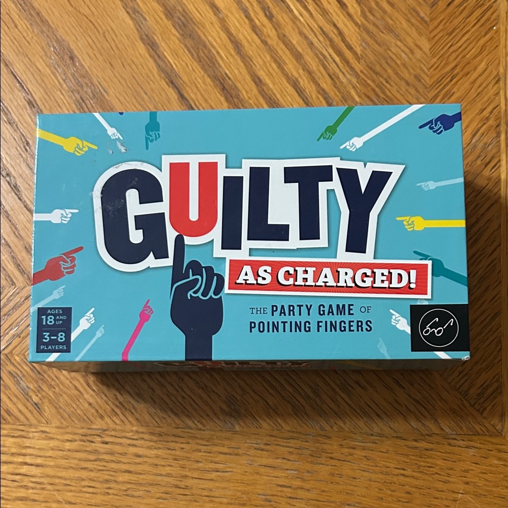 Guilty As Charged! Card Game - Blue and Red